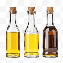 瓶子空图片_一套带软木塞的空瓶用于油