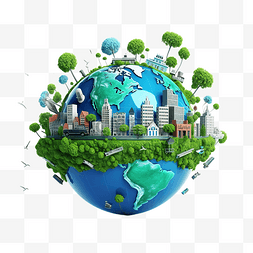 Earth Day 3d 插图