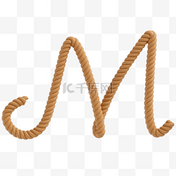 绳结字母m