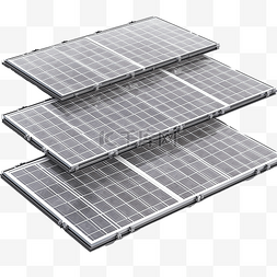 3d 渲染太阳能电池板透视图
