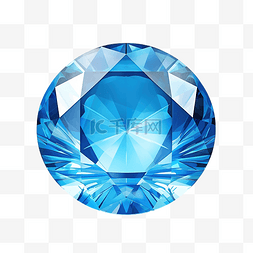 蓝色钻石png插图