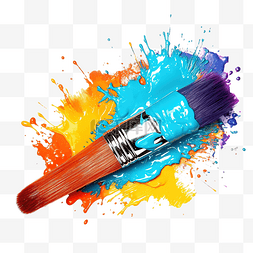 抽象色彩画笔