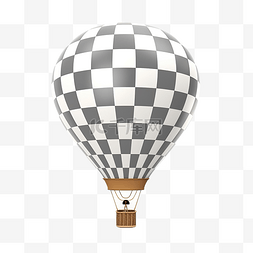上升气球图片_3d 孤立的气球