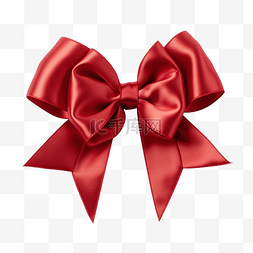 美丽的感恩节红色蝴蝶结，带对角