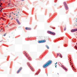 微生物组背景图案益生菌背景与双