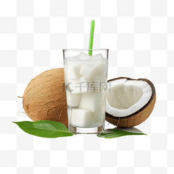 新鮮椰子水飲料