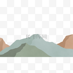 山峰风景纹理绿色横图
