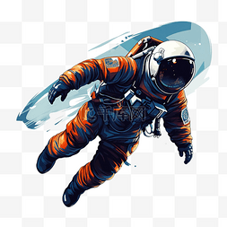 宇航员漂浮png插图