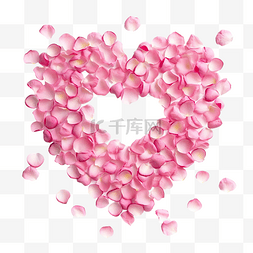 浪漫玫瑰花瓣背景图片_粉色浪漫爱情心值得玫瑰花瓣背景