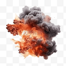 冒烟雾图片_烟雾和火灾爆炸隔离 3d 渲染