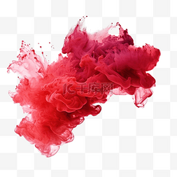 抽象红尘红烟水彩点的抽象艺术粉