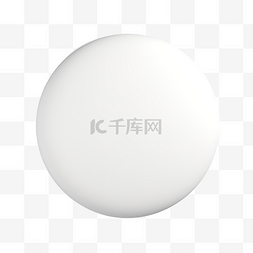 白色圆形对话框气泡 3d 渲染