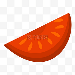西红柿切片侧切图