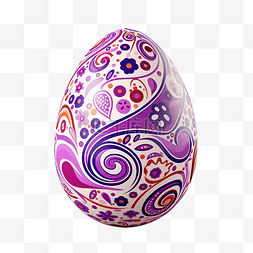 装饰线线图片_png复活节彩蛋上的紫色和粉红色点
