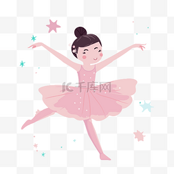 芭蕾舞演员剪贴画可爱的女孩穿着