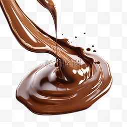 巧克力酱流动图片_巧克力糖漿 PNG