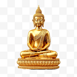 孤立的剪裁路径佛像用作佛教宗教