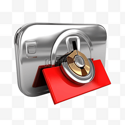 电子数据库图片_电子邮件锁定信封挂锁安全级别的