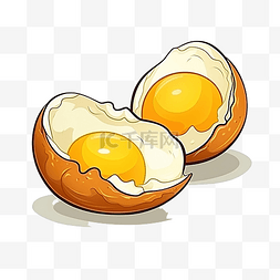 破裂鸡蛋图片_鸡蛋破成两半，遵循蛋黄和蛋白质