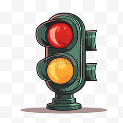 红绿灯图片_交通灯的插图 向量