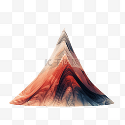 地天空图片_一座庄严的火山高高耸立，它的锥