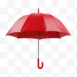 蓝伞红伞图片_可爱的红伞