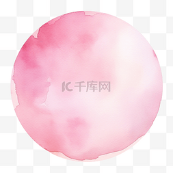 浅粉色水彩背景圆形圆圈形状