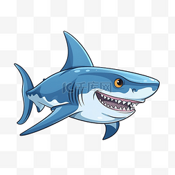 鲨鱼卡通海洋动物