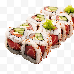 金枪鱼卷寿司 日本料理 亚洲美味
