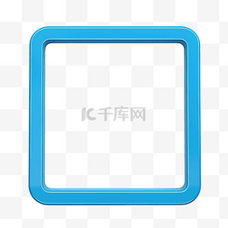 立方體图片_蓝色 3d 矩形框架