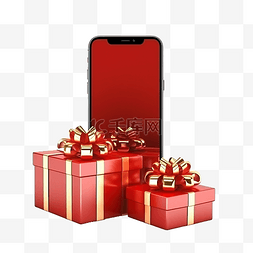 手机店店铺图片_带智能手机的网上圣诞购物概念