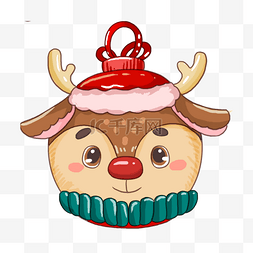 雪花图片_圣诞节麋鹿挂件装饰