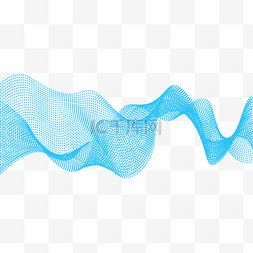 点线抽象图片_抽象量子彩色多变蓝色