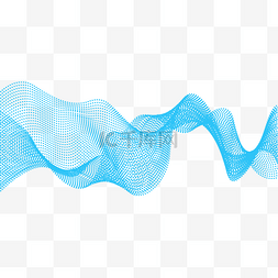 科技粒子抽象背景图片_抽象量子彩色多变蓝色