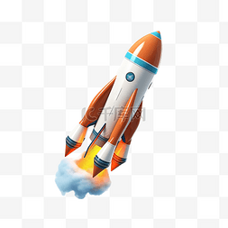 太空探索火箭翱翔天空开始学习科