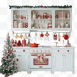 明亮房间图片_明亮的圣诞厨房