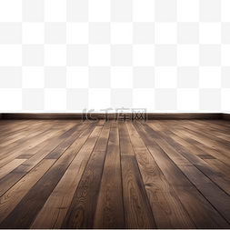 深棕色木地板