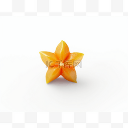 水果杨桃图片_一个橙色的星形水果