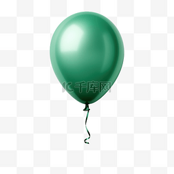 优雅的绿色气球