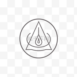 徽标，其中发光的三角形代表蜡烛