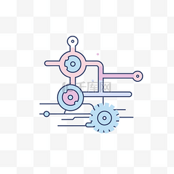 信息技术技术图片_信息技术技术教育的齿轮状平面矢