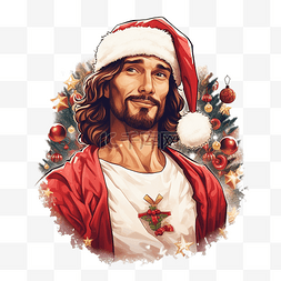 是你的图片_圣诞快乐 T 恤设计去耶稣吧^是你