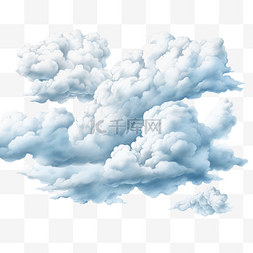 漂浮在天空中的雲