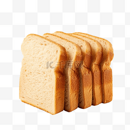 孤立的切片面包