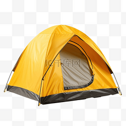 黄色露营帐篷
