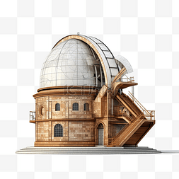 宇宙图片_天文台的 3d 插图