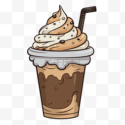 星冰乐剪贴画卡通杯巧克力冰淇淋