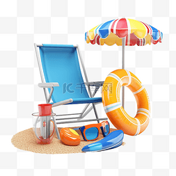 冲浪板的人图片_暑假概念与冲浪板太阳镜游泳圈沙