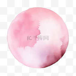 金粉背景素材图片_柔和的浅粉色水彩颜料染色背景圆