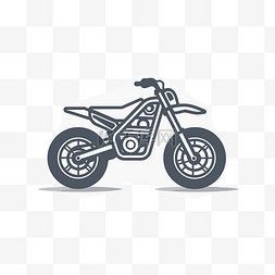 越野图标图片_摩托车图标位于白色背景上 向量
